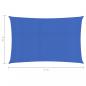 Preview: Sonnensegel 160 g/m² Blau 2x5 m HDPE
