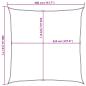 Preview: Sonnensegel 160 g/m² Schwarz 3,6x3,6 m HDPE