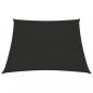 Preview: ARDEBO.de - Sonnensegel 160 g/m² Schwarz 3/4x3 m HDPE