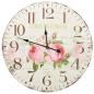 Preview: Vintage Wanduhr Blumen 60 cm