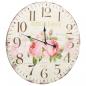 Preview: Vintage Wanduhr Blumen 60 cm