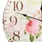 Preview: Vintage Wanduhr Blumen 60 cm