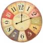 Preview: Vintage Wanduhr Bunt 60 cm