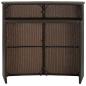 Preview: Garten-Bartisch Braun 120x55x110 cm Poly Rattan 