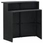 Preview: Garten-Bartisch Schwarz 120x55x110 cm Poly Rattan 