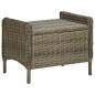 Preview: 2-tlg. Garten-Lounge-Set mit Auflagen Poly Rattan Braun