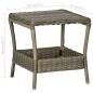 Preview: 3-tlg. Garten-Lounge-Set mit Auflagen Poly Rattan Braun
