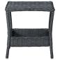 Preview: 3-tlg. Garten-Lounge-Set mit Auflagen Poly Rattan Dunkelgrau
