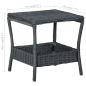 Preview: 3-tlg. Garten-Lounge-Set mit Auflagen Poly Rattan Dunkelgrau