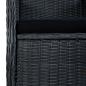 Preview: 3-tlg. Garten-Lounge-Set mit Auflagen Poly Rattan Dunkelgrau