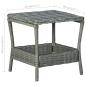 Preview: 3-tlg. Garten-Lounge-Set mit Auflagen Poly Rattan Hellgrau