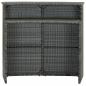 Preview: Garten-Bartisch Grau 120x55x110 cm Poly Rattan 