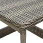 Preview: 3-tlg. Garten-Lounge-Set mit Auflagen Poly Rattan Braun