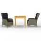 Preview: ARDEBO.de - 3-tlg. Garten-Essgruppe Braun