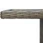 Preview: 9-tlg. Garten-Essgruppe mit Auflagen Poly Rattan Braun