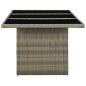 Preview: 9-tlg. Garten-Essgruppe mit Auflagen Poly Rattan Braun