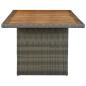 Preview: 9-tlg. Garten-Essgruppe mit Auflagen Poly Rattan Braun