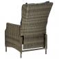 Preview: 9-tlg. Garten-Essgruppe mit Auflagen Poly Rattan Braun