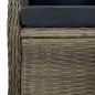 Preview: 9-tlg. Garten-Essgruppe mit Auflagen Poly Rattan Braun
