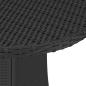 Preview: 7-tlg. Garten-Sofagarnitur mit Auflagen Poly Rattan Schwarz