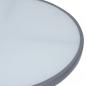 Preview: Gartentisch Hellgrau 80 cm Stahl und Glas