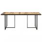 Preview: Esstisch 160 cm Raues Mangoholz