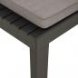 Preview: Gartenstühle mit Auflagen 2 Stk. Kunststoff Grau