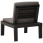 Preview: 4-tlg. Garten-Lounge-Set mit Kissen Kunststoff Grau