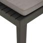 Preview: 4-tlg. Garten-Lounge-Set mit Kissen Kunststoff Grau