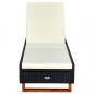 Preview: Sonnenliege mit Auflage Poly Rattan Schwarz