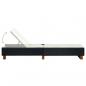 Preview: Sonnenliege mit Auflage Poly Rattan Schwarz
