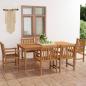 Preview: 7-tlg. Garten-Essgruppe Massivholz Teak
