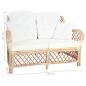 Preview: 2-Sitzer-Sofa Rattan 