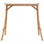 Preview: Schaukelgestell mit Dach Creme Bugholz Massiv Teak-Finish