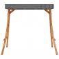 Preview: Schaukelgestell mit Dach Anthrazit Bugholz mit Teak-Finish