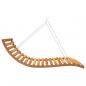 Preview: Bett-Schaukel Bugholz Massiv mit Teak-Finish 115x147x46 cm
