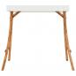 Preview: Schaukelgestell mit Dach Creme Bugholz Massiv Teak-Finish