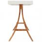 Preview: Schaukelgestell mit Dach Creme Bugholz Massiv Teak-Finish