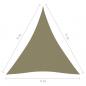 Preview: Sonnensegel Oxford-Gewebe Dreieckig 4x5x5 m Beige