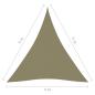 Preview: Sonnensegel Oxford-Gewebe Dreieckig 4x5x5 m Beige