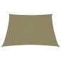 Preview: Sonnensegel Oxford-Gewebe Trapezförmig 2/4x3 m Beige