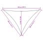 Preview: Sonnensegel Oxford-Gewebe Dreieckig 4x4x5,8 m Weiß