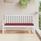 Preview: ARDEBO.de - Gartenbank-Auflage Weinrot 150x50x3 cm Oxford-Gewebe