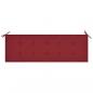 Preview: Gartenbank-Auflage Weinrot 150x50x3 cm Oxford-Gewebe