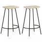 Preview: ARDEBO.de - Barhocker 2 Stk. Mango Massivholz