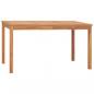 Preview: ARDEBO.de - Garten-Esstisch 140x80x77 cm Massivholz Teak