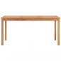 Preview: Garten-Esstisch 160x80x77 cm Massivholz Teak
