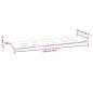 Preview: Gartenbank-Auflage Grau Karomuster 180x50x3 cm Oxford-Gewebe