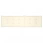 Preview: Liegestuhl-Auflage Creme (75+105)x50x4 cm