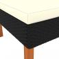 Preview: Ecksofas 2 Stk. Poly Rattan und Eukalyptus Massivholz